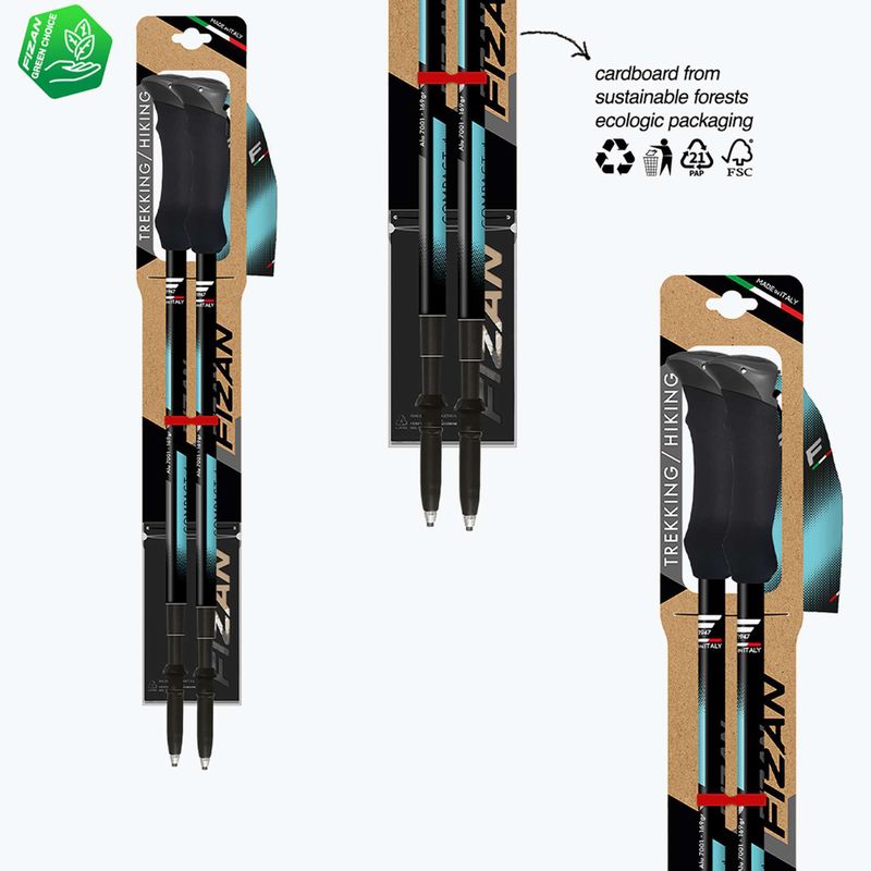 Палиці трекінгові  Fizan Compact Tech 4 light blue 6