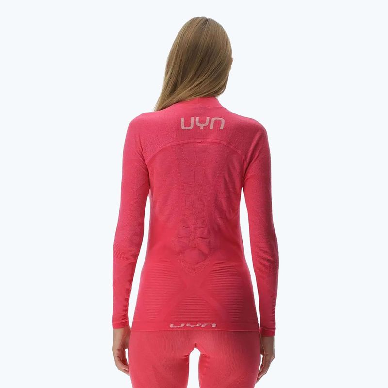 Жіноча термоактивна кофта UYN Elevation Biomorph LS Turtle Neck pink yarrow 3