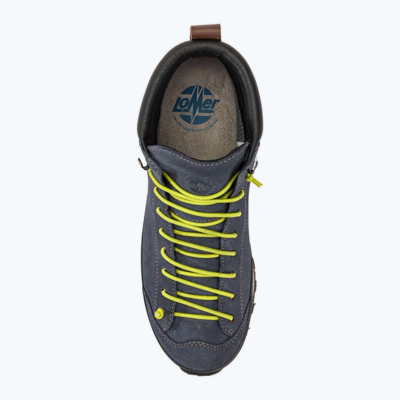 Чоловічі туристичні черевики Lomer Bio Naturale Mid Mtx Suede прапор/лайм 5
