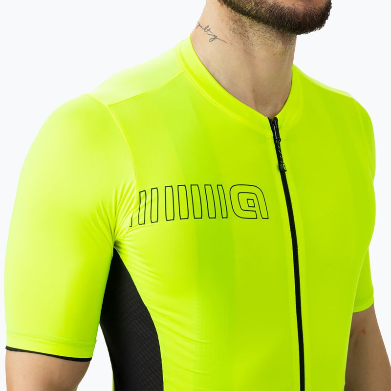 Велофутболка чоловіча Alé Maglia MC Color Block fluorescent yellow 3