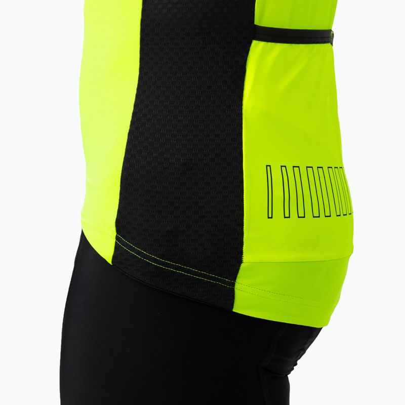 Велофутболка чоловіча Alé Maglia MC Color Block fluorescent yellow 4