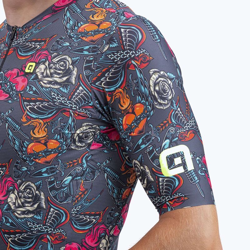 Велофутболка чоловіча Alé Maglia MC Tattoo grey 4