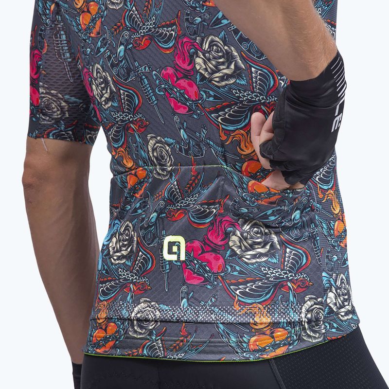 Велофутболка чоловіча Alé Maglia MC Tattoo grey 6