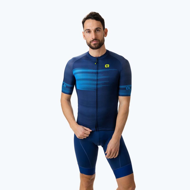Велофутболка чоловіча Alé Maglia MC Turbo blue 2