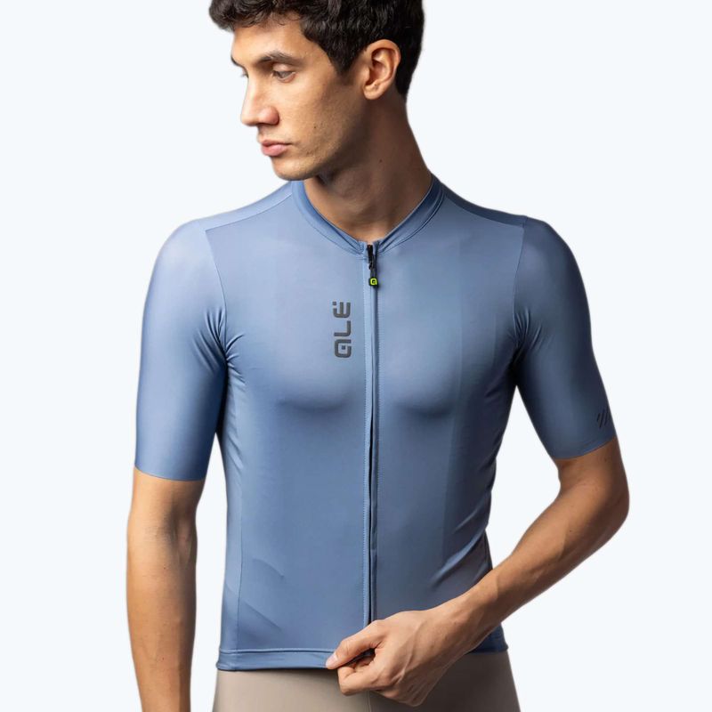 Футболка велосипедна чоловіча Alé Color Block steel blue 3