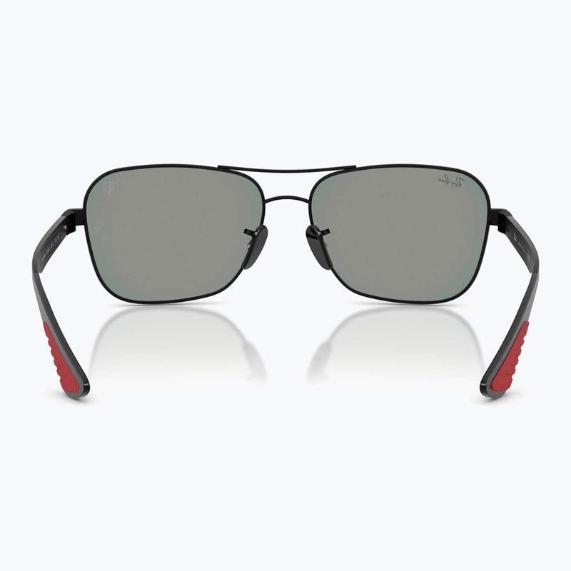 Окуляри сонцезахисні Ray-Ban Rb8336M Scuderia matt black/dark grey mirror blue/red 5
