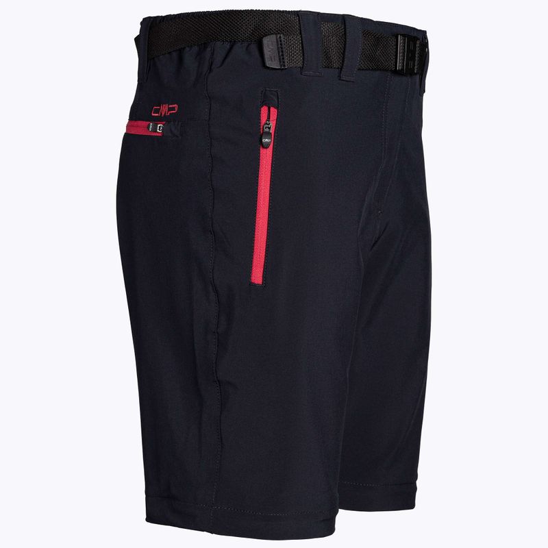 Штани для трекінгу жіночі CMP Zip Off чорно-рожеві 3T51446/05UG 3