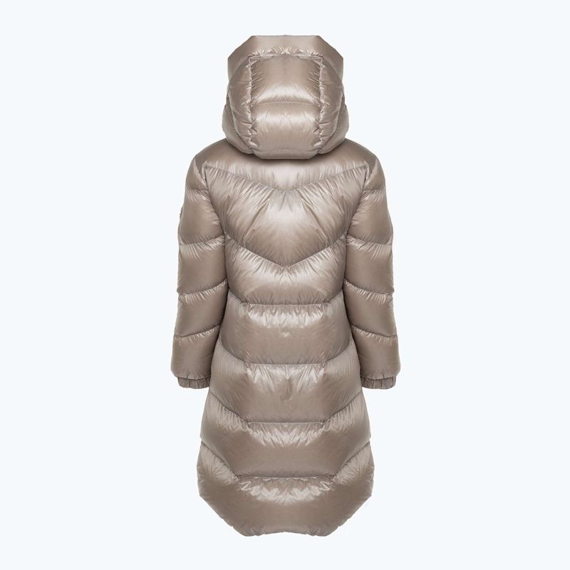 Куртка жіноча Woolrich Aliquippa Long Puffer light taupe 2