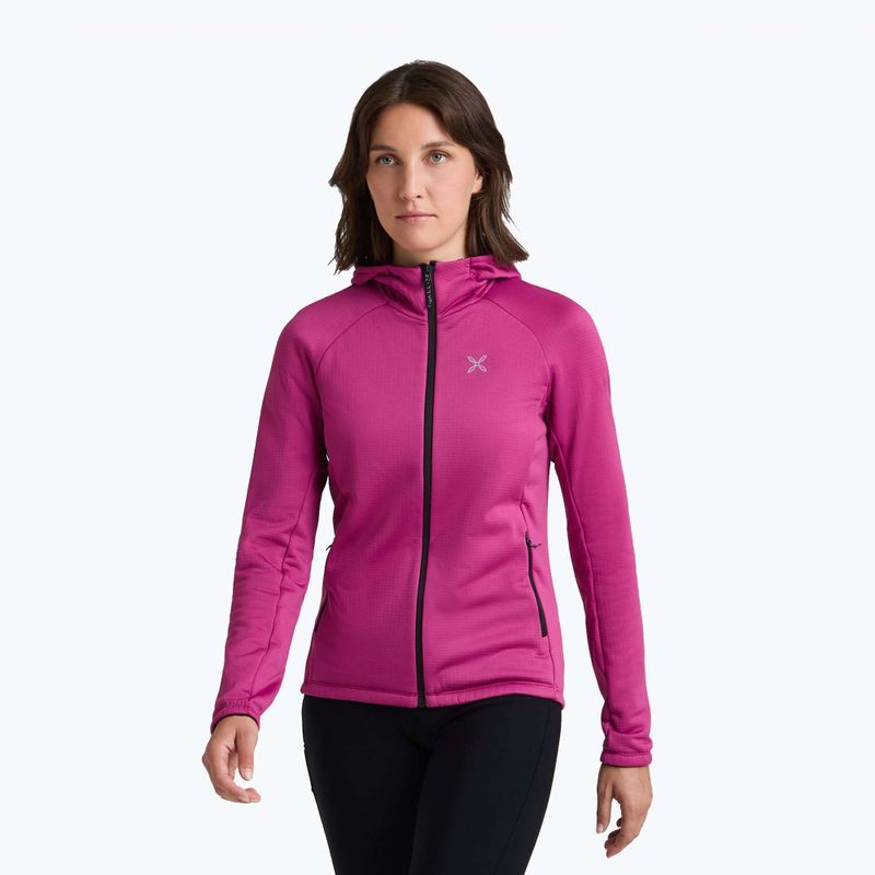 Кофта жіноча Montura Fadis Grid Hooded Maglia baton rougue 4