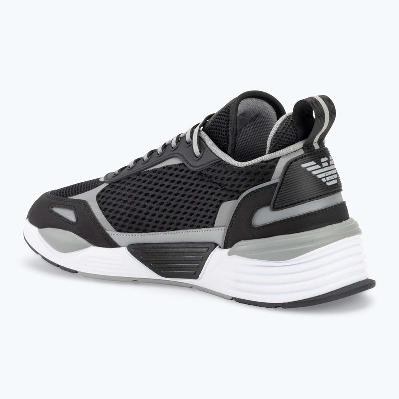 EA7 Emporio Armani Ace Runner Mesh чорні/сріблясті кросівки 3
