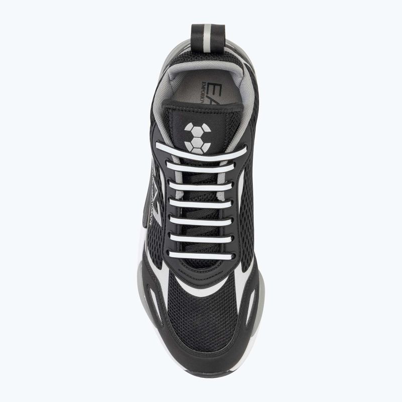 EA7 Emporio Armani Ace Runner Mesh чорні/сріблясті кросівки 5