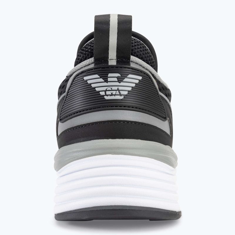EA7 Emporio Armani Ace Runner Mesh чорні/сріблясті кросівки 6