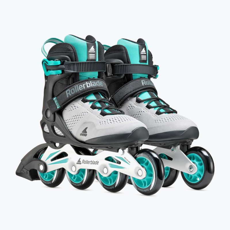 Роликові ковзани жіночі Rollerblade Macroblade 80 W grey/teal blue 7