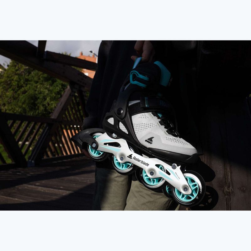 Роликові ковзани жіночі Rollerblade Macroblade 80 W grey/teal blue 8