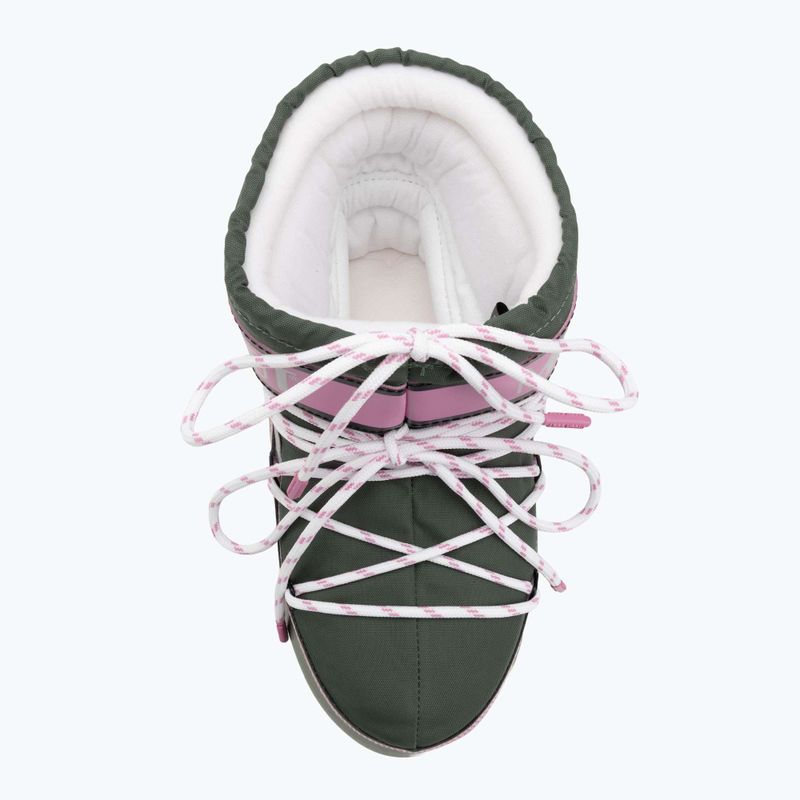 Черевики зимові жіночі Moon Boot Icon Low Space Racing forest green/silver/pink 5