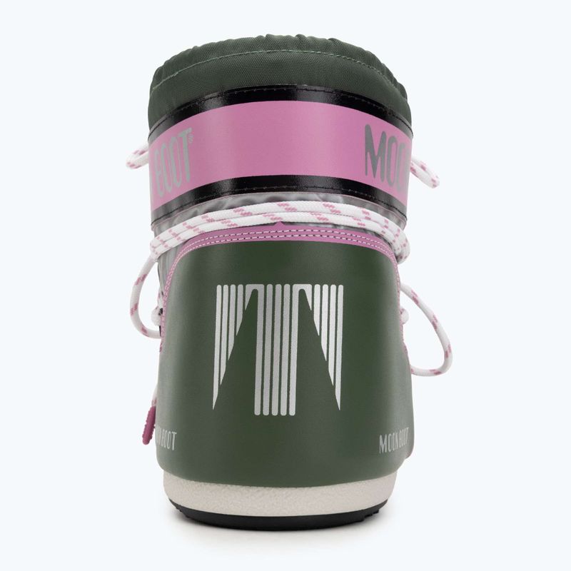Черевики зимові жіночі Moon Boot Icon Low Space Racing forest green/silver/pink 6