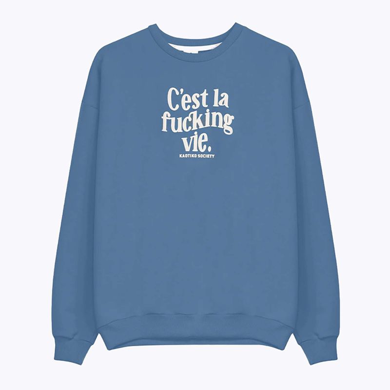 Кофта чоловіча Kaotiko C'est la vie denim blue 4