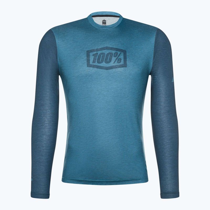 Лонгслів велосипедний чоловічий 100% Airmatic slate blue 3