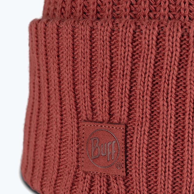 Шапка зимова BUFF Knitted Rutger cinnamon 2