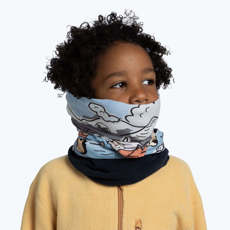 Хустка багатофункційна дитяча BUFF Polar teyt blue 4