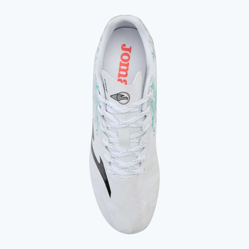 Кросівки футбольні чоловічі Supercopa AG white/turquoise 5