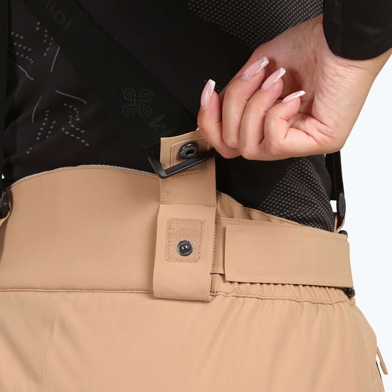 Штани гірськолижні жіночі Kilpi Elare beige 5