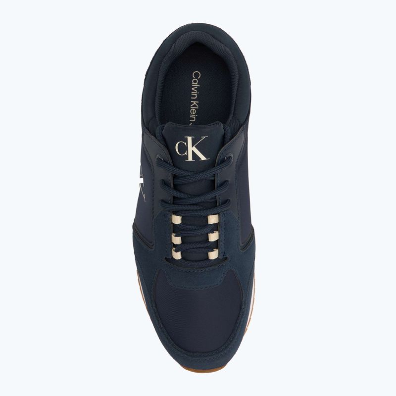 Кросівки чоловічі Calvin Klein YM0YM01326 Retro Runner Sock Lace Up Ny-Su Calvin Navy/Bright White/Gum 5