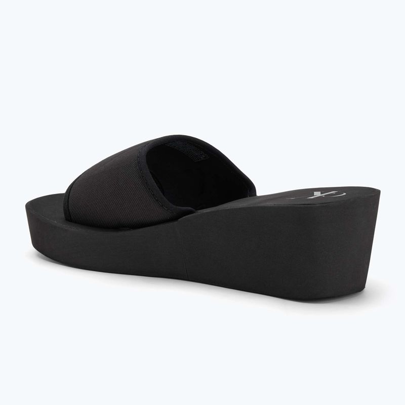 Шльопанці жіночі Calvin Klein YW0YW01725 Beach Wedge Slide Canvas triple black 3