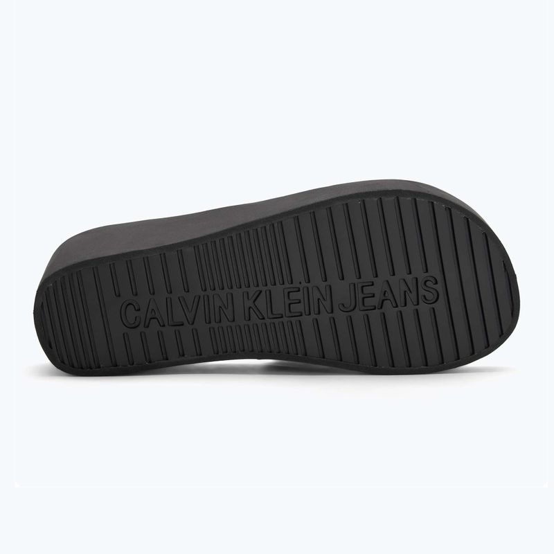 Шльопанці жіночі Calvin Klein YW0YW01725 Beach Wedge Slide Canvas triple black 4