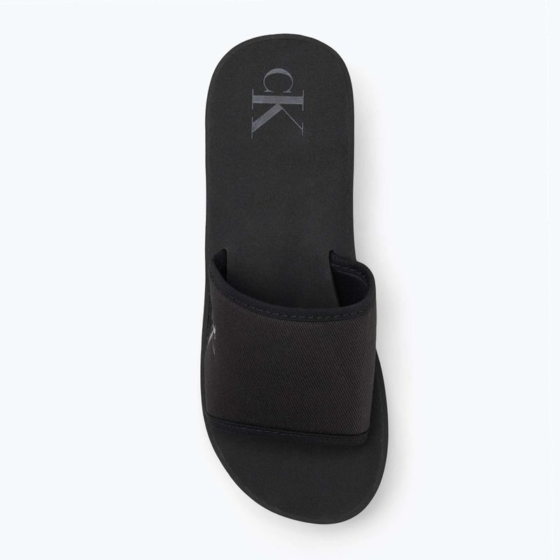 Шльопанці жіночі Calvin Klein YW0YW01725 Beach Wedge Slide Canvas triple black 5