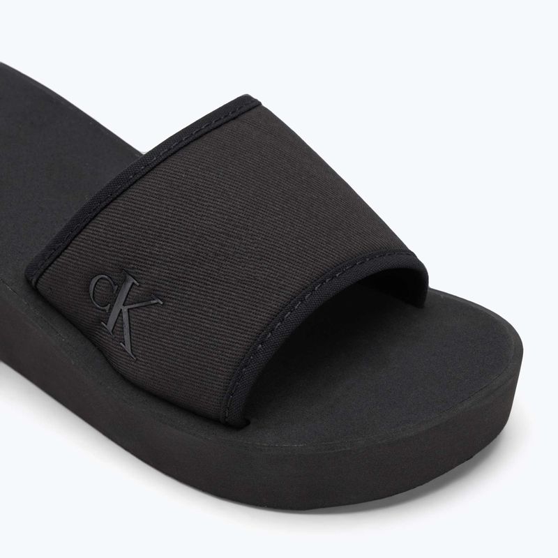 Шльопанці жіночі Calvin Klein YW0YW01725 Beach Wedge Slide Canvas triple black 7