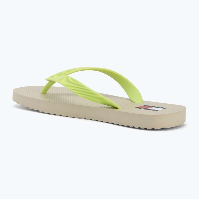 В'єтнамки жіночі Tommy Jeans Logo Summer white clay/lime essence 3