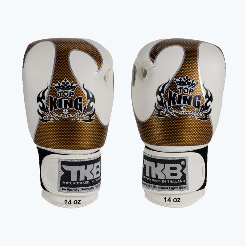 Рукавиці боксерські Top King Muay Thai Empower білі TKBGEM-01A-WH 2
