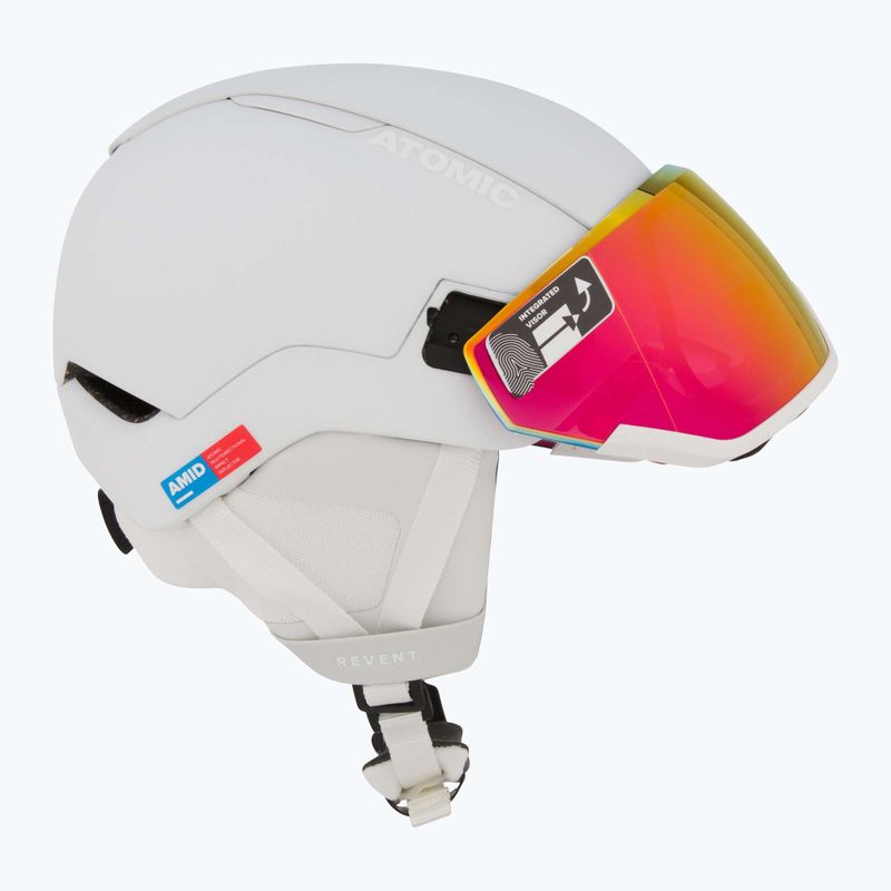 Шолом гірськолижний Atomic Revent GT Amid Visor HD white heather/red hd 6