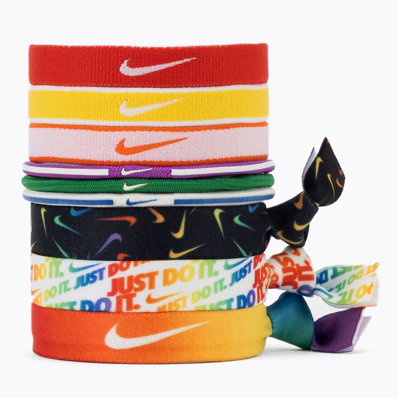 Гумки для волосся Nike Mixed Hairbands 9 шт. помаранчеві N0003537-950