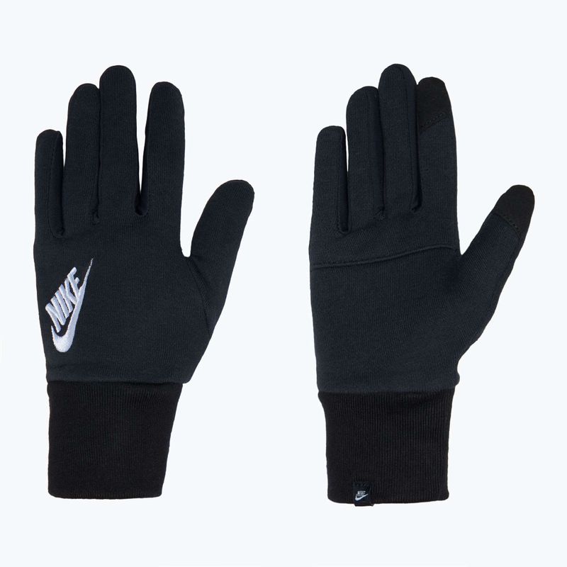 Рукавички для бігу жіночі Nike Club Fleece black/white 2
