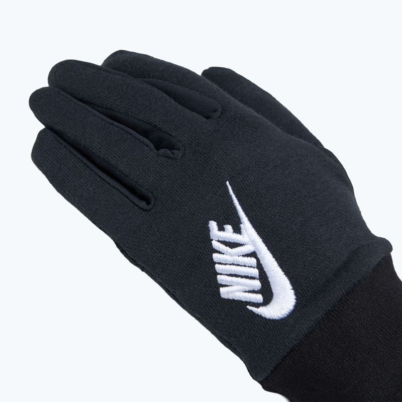 Рукавички для бігу жіночі Nike Club Fleece black/white 4