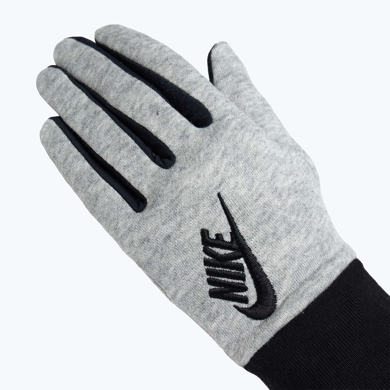Рукавички для бігу жіночі Nike Club Fleece grey heather/black/black 4