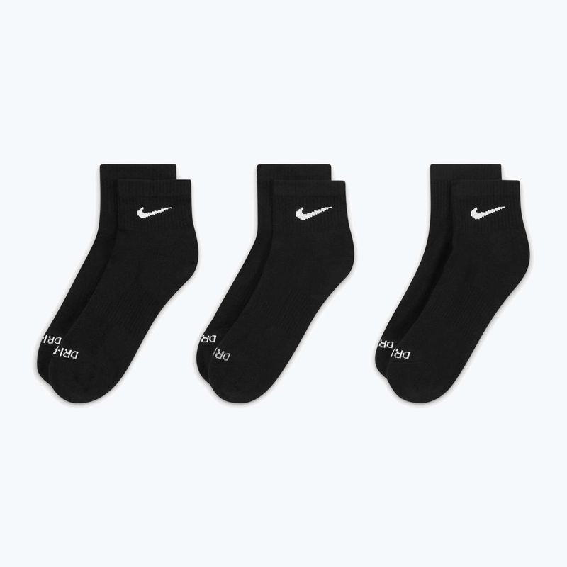 Шкарпетки Nike Everyday Plus Cushioned Ankle 3 пари black/white 3