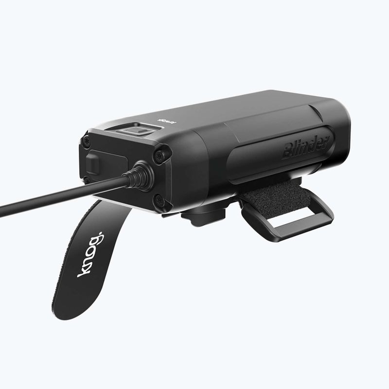 Ліхтарик велосипедний передній Knog Blinder X 1800 + акумулятор 10000mAh чорний 4