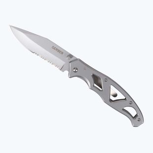 Ніж туристичний Gerber Paraframe II Folder Serrated сріблястий 31-003619