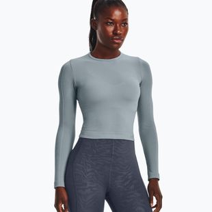 Лонгслів тренувальний жіночий Under Armour Rush Seamless сірий 1373930