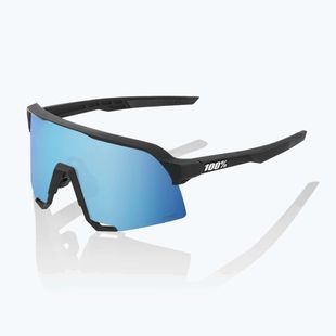 Окуляри сонцезахисні 100% S3 matte black/hiper blue multilayer mirror