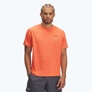 Футболка для тренувань чоловіча Under Armour Tech Textured fire/ares red/castlerock