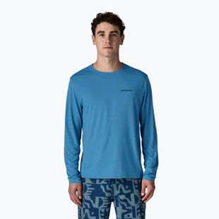 Лонгслів чоловічий Patagonia Capilene Cool Daily - Boardshort Logo shore blue/light shore blue x-dye