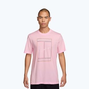 Футболка чоловіча Nike Court Heritage pink foam