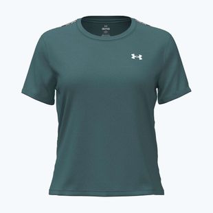 Футболка для тренувань жіноча Under Armour Tech Wordmark Tape rack green/black/white