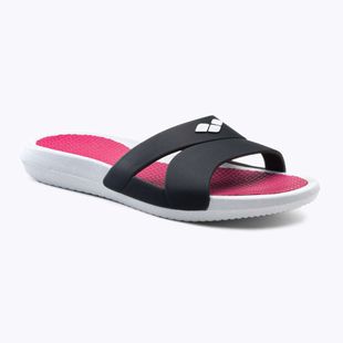 Шльопанці жіночі arena Nina white/dark grey/magenta