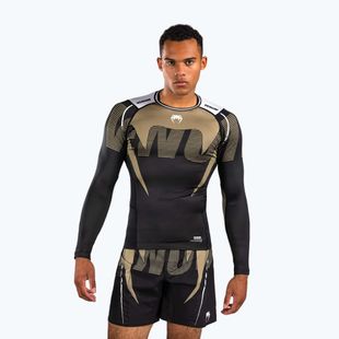 Рашгард лонгслів чоловічий Venum Adrenaline Rashguard black/sand