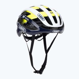 Шолом велосипедний ABUS AirBreaker Movistar Team 24 navy/yellow/white